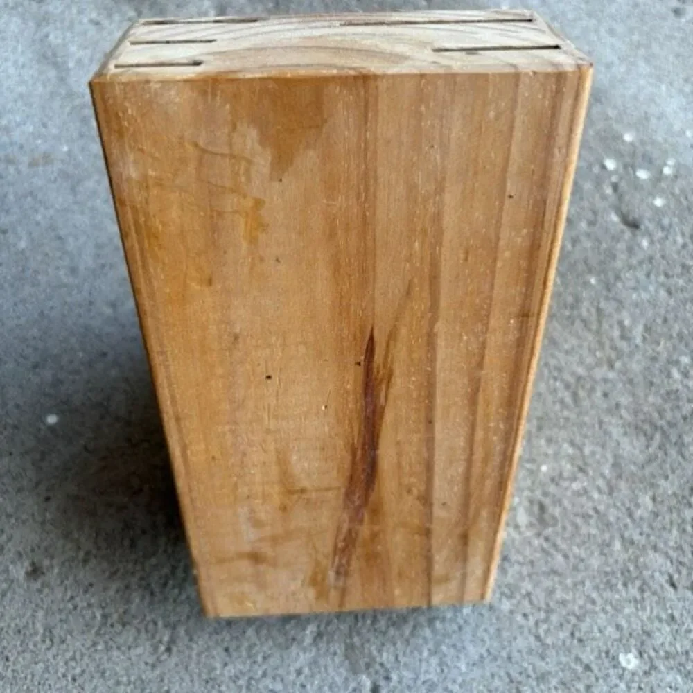Revere Ware 13 Slot Wood Knife Holder Block